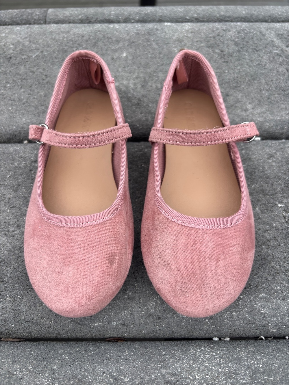 Old Navy Girls' Light Pink Mary Jane Shoes, Ballet Flats, Cute, Size Toddler 9